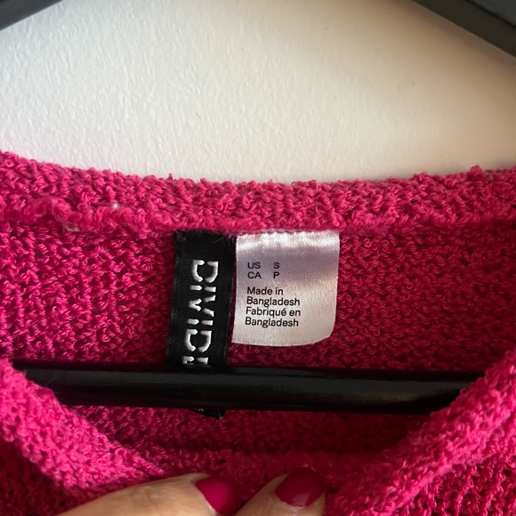 H&m pink cropped sweater - Picture 3 of 4